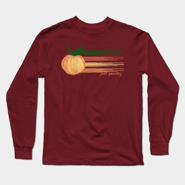 Peachy Keen Long Sleeve T-Shirt by Inktopodes